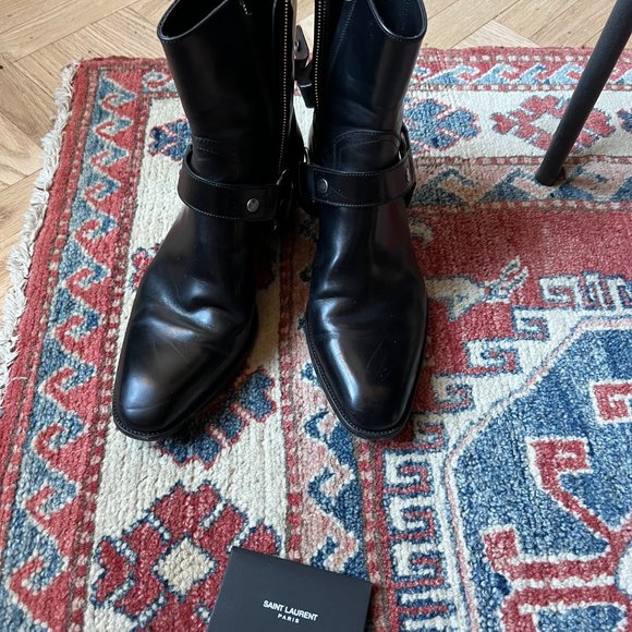 Saint Laurent (YSL) Wyatt boot - black leather, men sz 41 - Picture 8 of 9